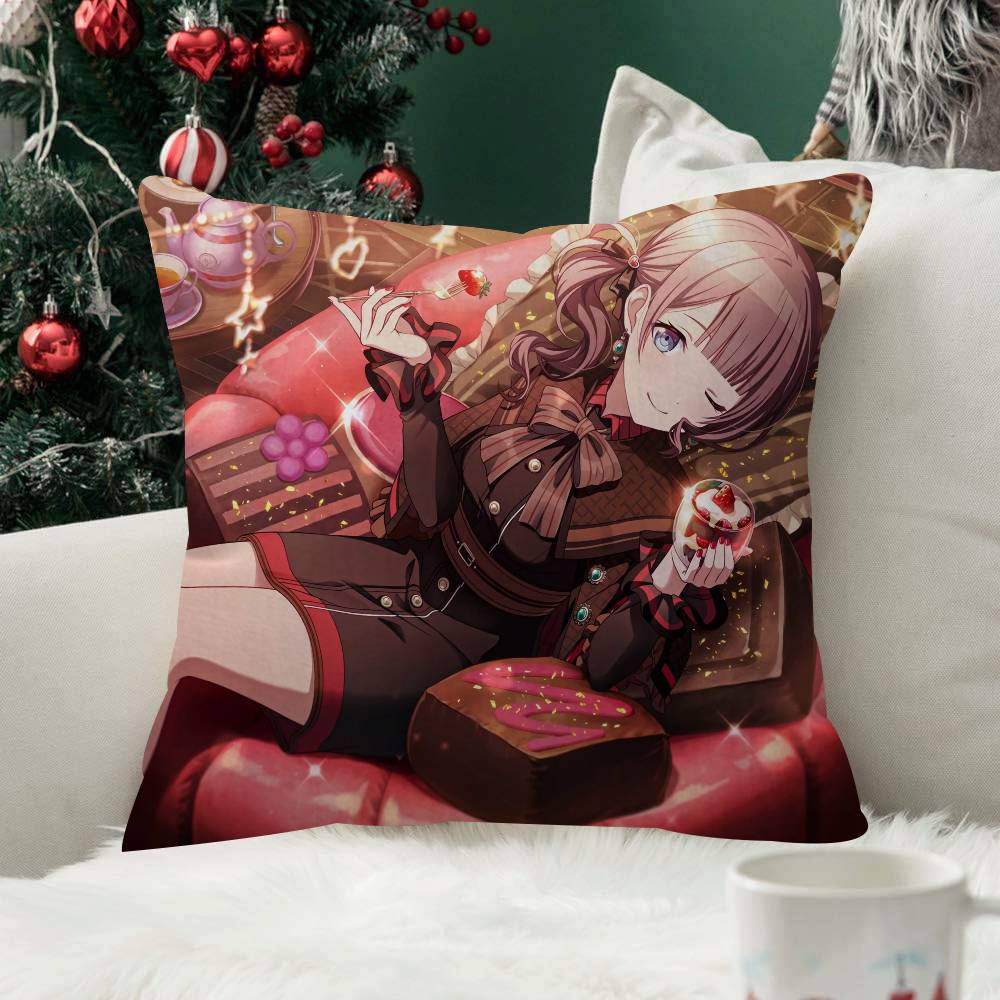 Mochizuki Honami Pillow Case Plush Fabric Soft Double Sided Print Sofa Cushion Cover Throw Pillow Covers