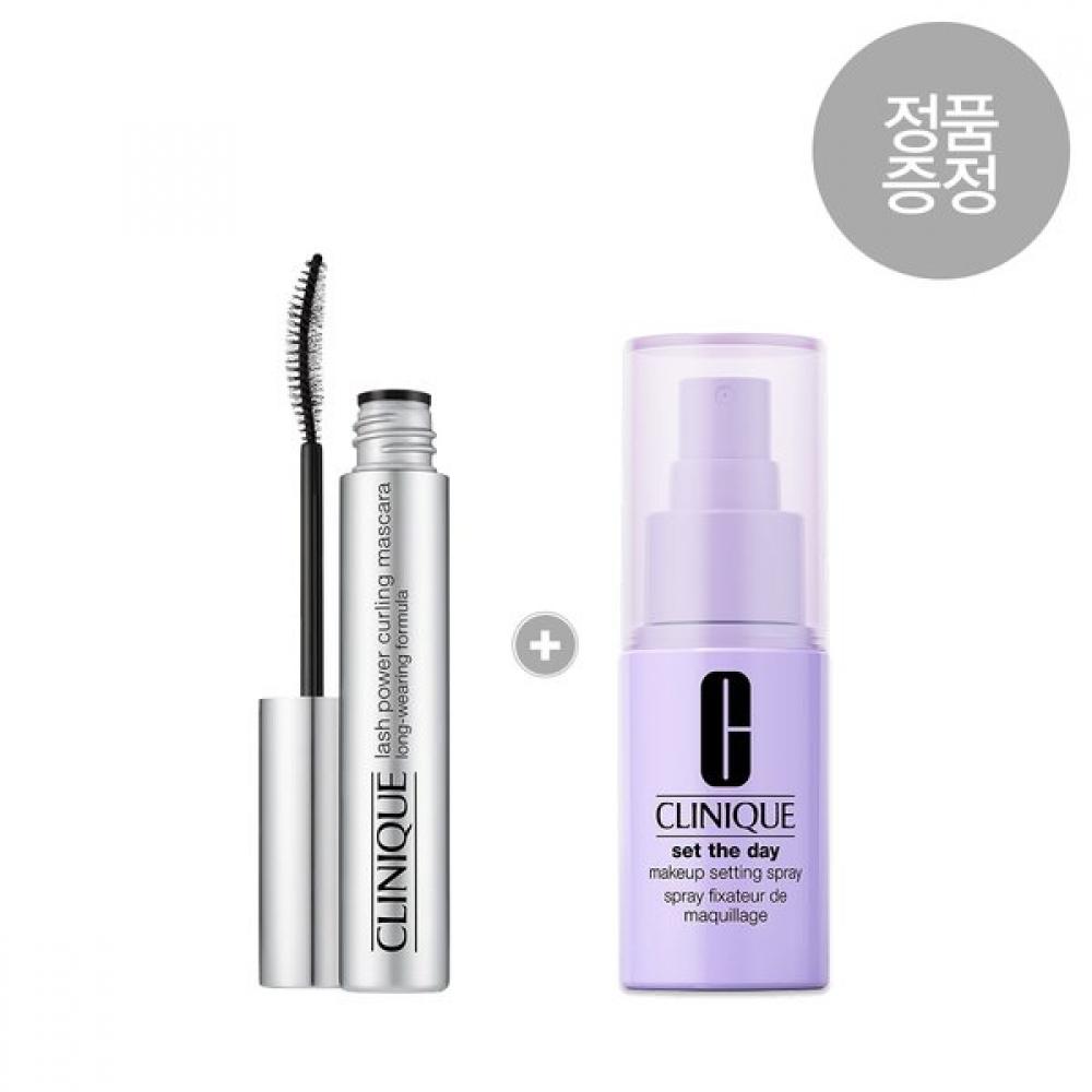 Clinique Lash Power Curling Mascara + Makeup Fixer Full Size Single option