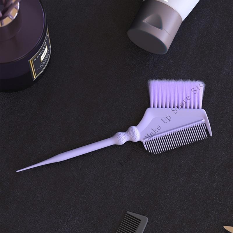 Double Sided Hair Coloring Comb Smooth Hair Treatments With Ergonomic Handle Hair Dyeing Brush For Salon and Home Use