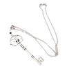 European American Hot Selling Retro Silver Skeleton for Key Necklace Diy Accesso