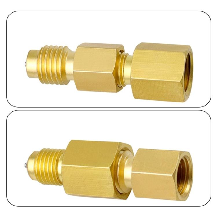 R1234YF To R134A Low Side Quick Coupler Adapter R134A Hose Adapter, R134a Adapter Car Air-conditioning Fitting