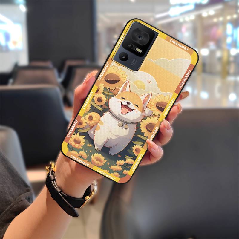 Silicone Full Wrap Phone Case For TCL 40SE/T610K Soft Case Anti-dust Anti-knock Shockproof Back Cover Cute Waterproof