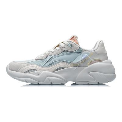 Li Ning Low Top Running Shoes Women's Light Blue Gray AGCR166-2
