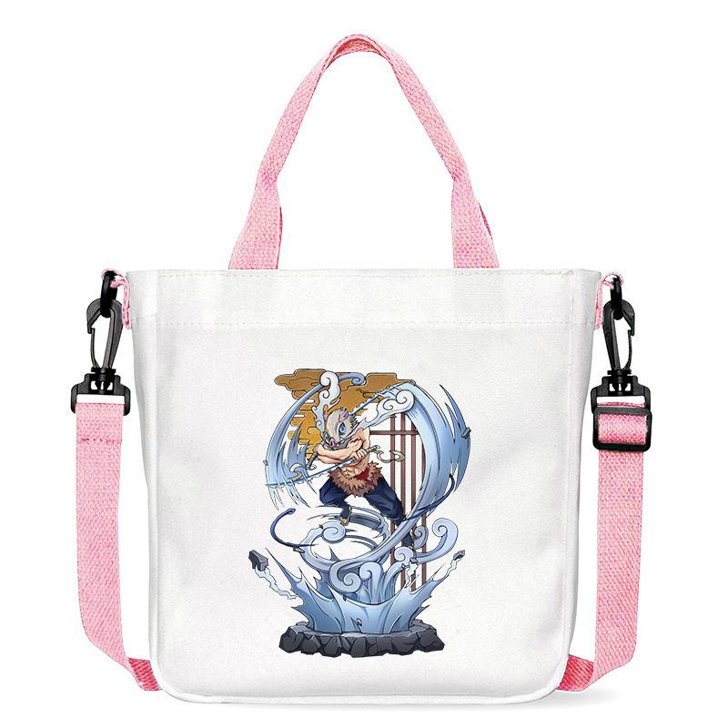 Demon Slayer: Kimetsu No Yaiba - Inosuke Hashibira Anime Print Canvas Bag for Commuter Shoulder Handbag