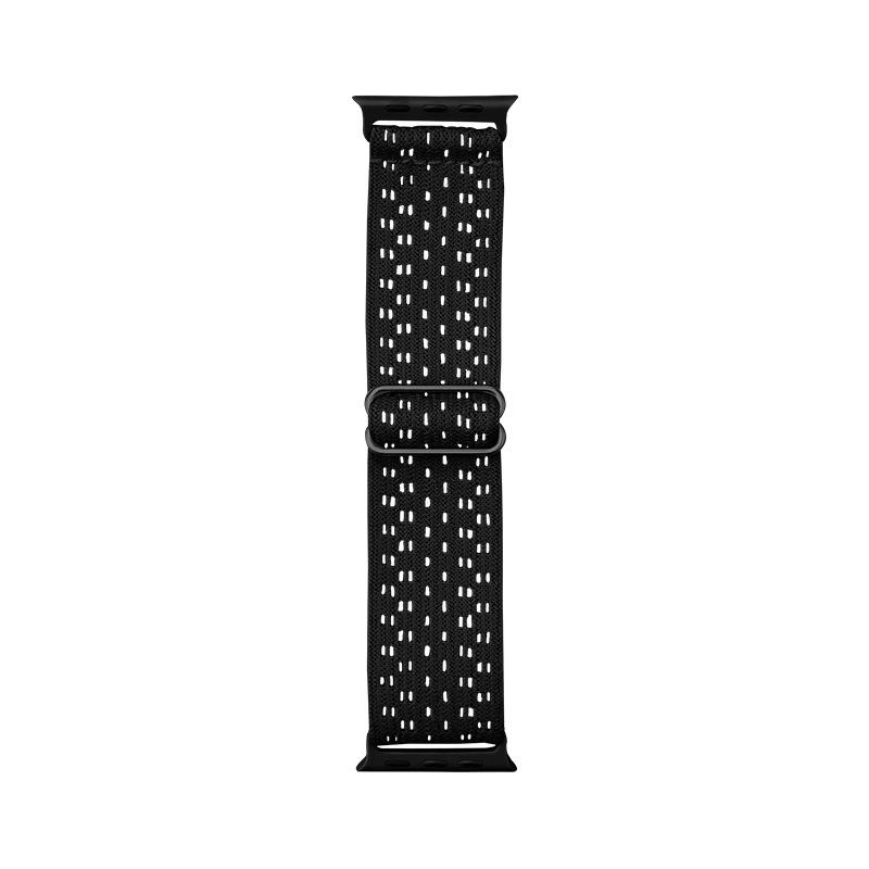 Geflochtenes Solo Loop, kompatibel mit Apple Watch Band 38 mm 40 mm 41 mm 42 mm 44 mm 45 mm 49 mm für Damen und Herren, elastische Nylonbänder