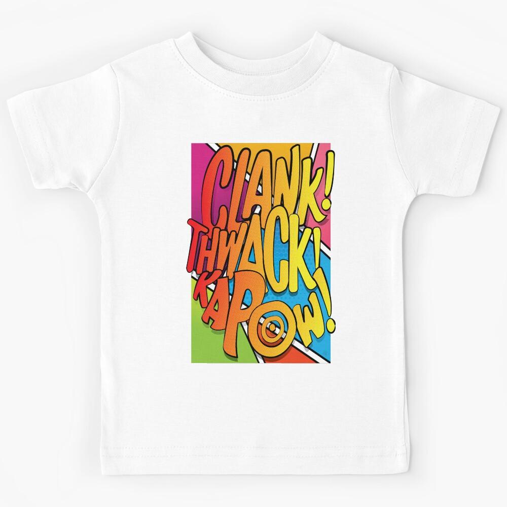 Comics - Clank! Thwack! Kapow! Kids T-Shirt 140