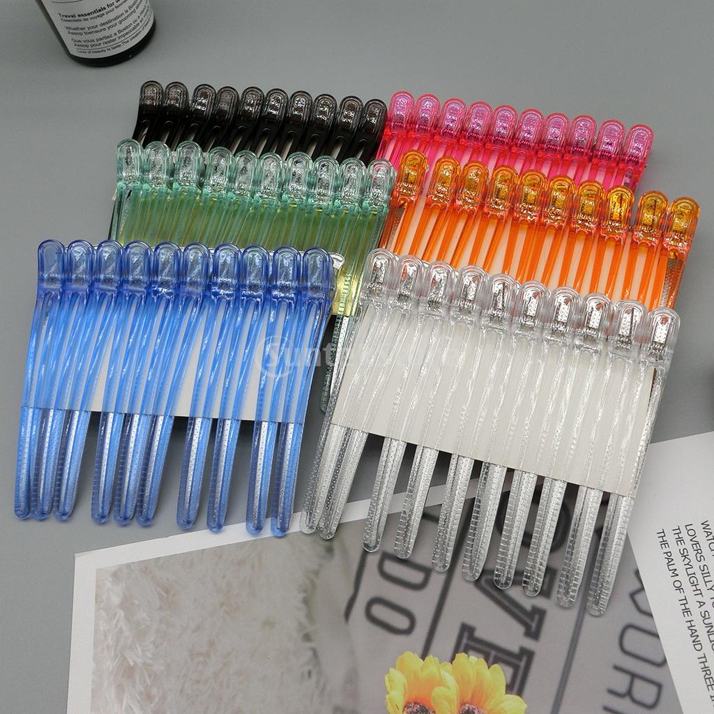10Pieces Hair Clips Hairdressing Sectioning Clamps Salon Section Clips Grip