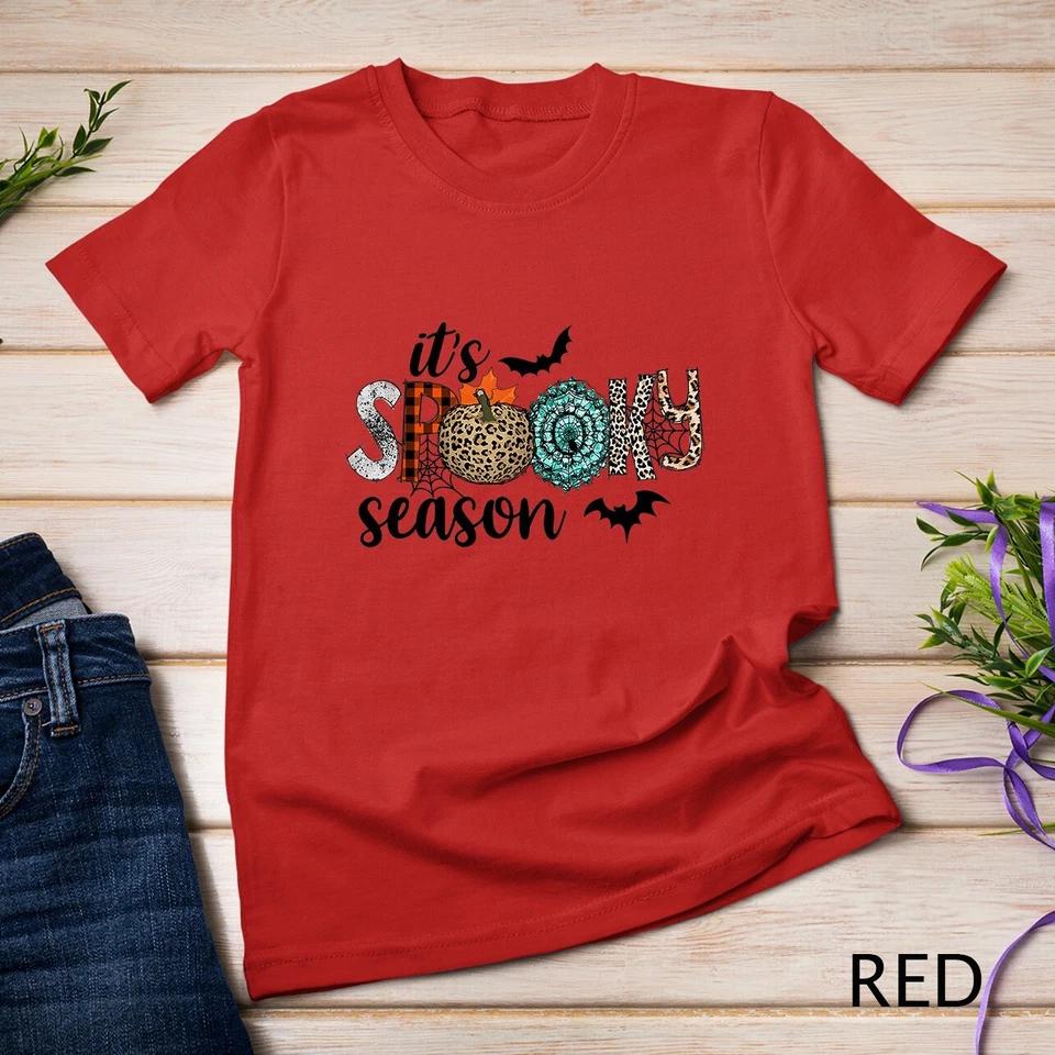 It s Spooky Season Funny Leopard Halloween T-Shirt Unisex T-shirt 8 L