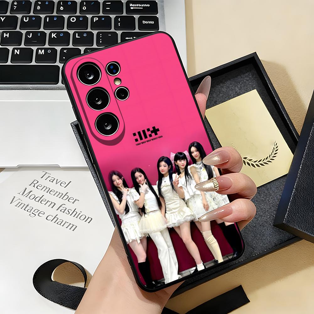KPOP I-ILLIT Phone Case For Samsung S26 S25 S24 FE S23 S22 S21 Plus S20 Ultra Note20Ultra Black Soft Shell