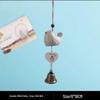Totoro Ceramic Wind Chime Ornament - Cute Japanese Wall Decor for Girls' Bedroom