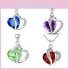 Korean Style Heart-shaped Zircon Crystal Necklace Collarbone Chain For Women Employee Benefits Wedding Travel Souvenir K132