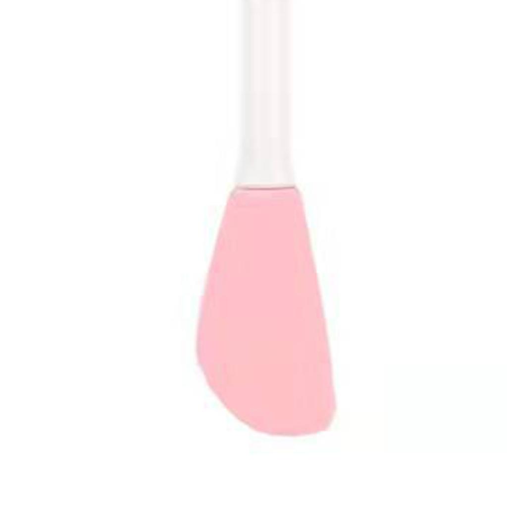Double Ended Facial Mask Brush Soft Head Massaging Silicone Knife Shaped Facial Mask Brush Light Pink
