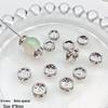 10pcs Hollow Rhinestone Spacer Beads for DIY Jewelry Making
