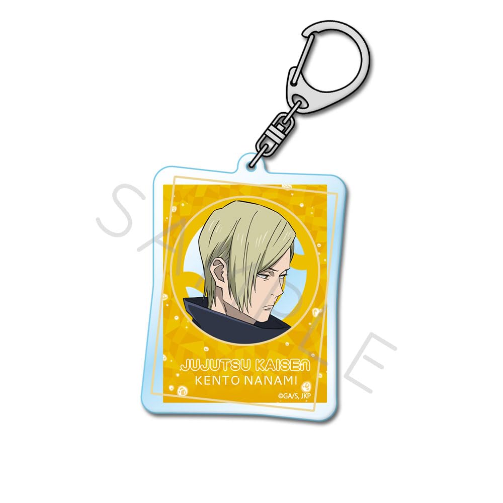 SYNC INNOVATION Acrylic Keychain by Kento Featuring a Foldable Ball and a Foldable "Jujutsu Kaisen" Nanami, Ball.