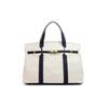 Borsa Tote in Tela Colorblock Platino - Grande Capacità, Versatile e Borsa di Alta Gamma per il Pendolarismo.