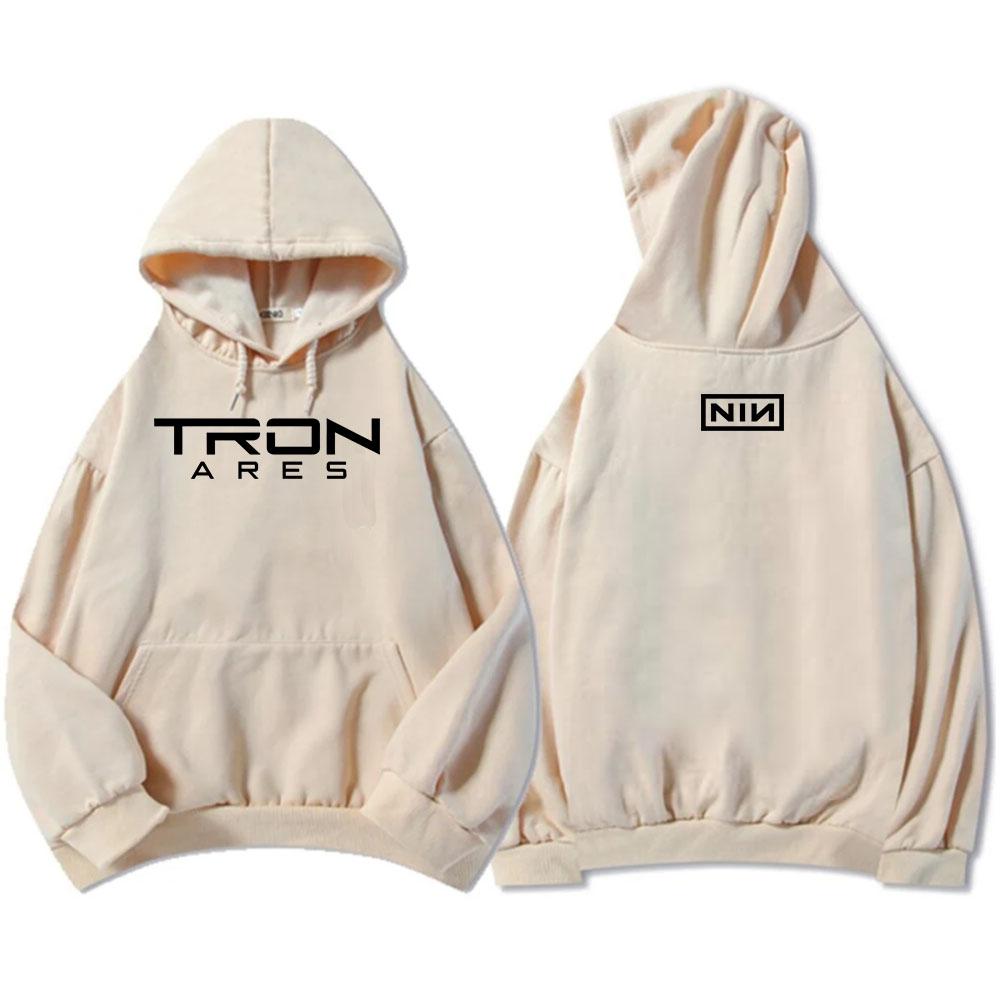 Felpe Nine Inch Nails Tron Ares Moda Stampa Grafica Album Band Felpe con Cappuccio Manica Lunga Maschili Sudaderas Invernali Top da Uomo