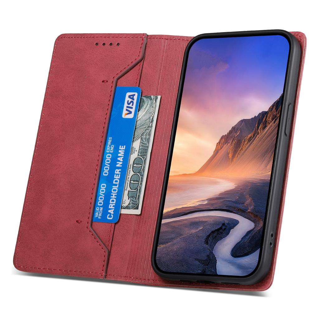 DF-05 For Samsung Galaxy S25+ Wallet Case RFID Blocking PU Leather Phone Cover