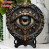 Vintage Blue Golden Eye Aluminum Wall Art Metal Sign for Home Decor