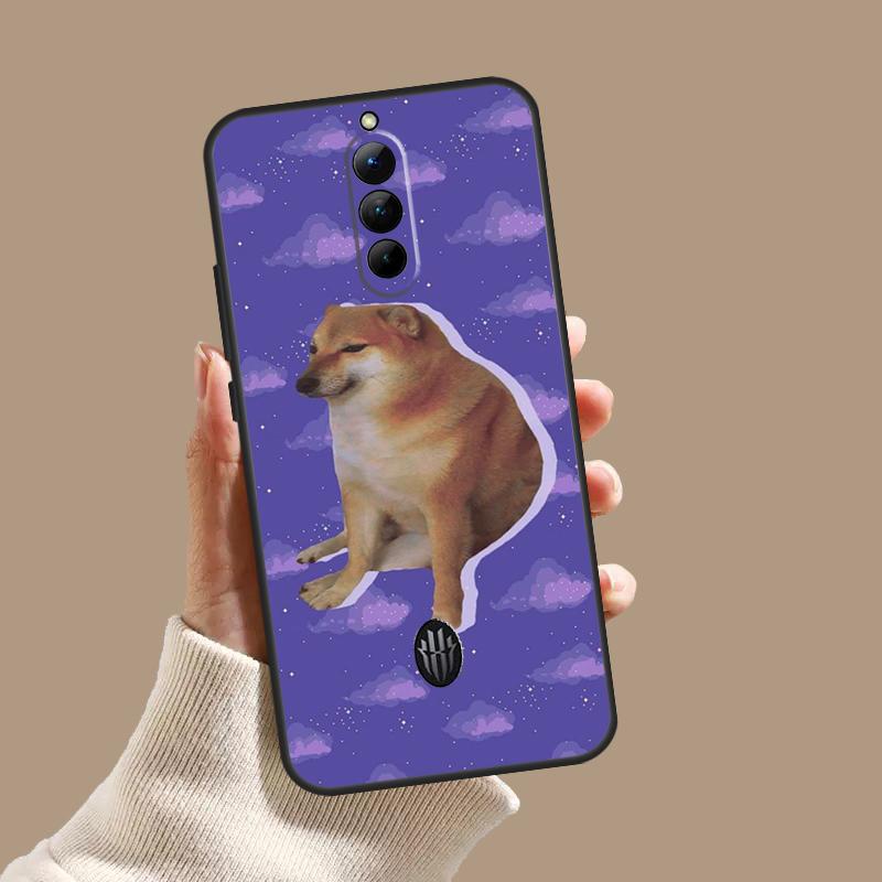 

Funny Cheems Doge Case For ZTE Nubia Red Magic 10 10S 9S 8S 8 9 11 Pro Plus 6 7 6S 7S Pro 5G 6R 10 Air Cover RedMagic 9S Pro Plus