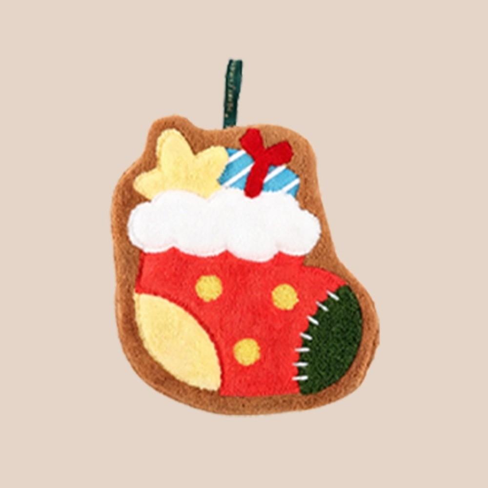 Coral Fleece Cartoon Hand Towel Absorbent Decoration Towel Soft Christmas Hand Towel Daily Use