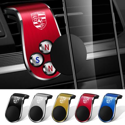 1 szt. Samochodowy metalowy magnetyczny uchwyt na telefon komórkowy do samochodu Akcesoria samochodowe Dla Porsche Boxster Cayenne Panamera Macan Cayman 911 918 996 917 991