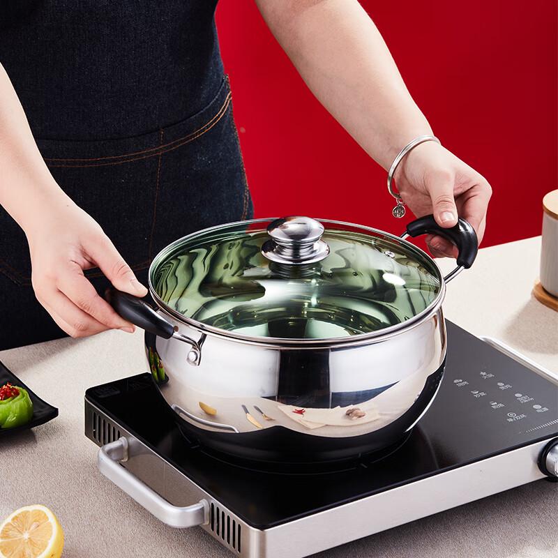 24CM 304 Stainless Steel Soup Pot