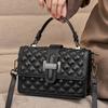 Women's Summer Leather Handbag  Trendy and Fashionable and Versatile Textured Diamond Crossbody Bag