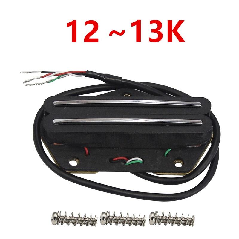 FLEOR Alnico V Dual Rails Pickup Guitar Humbucker Bridge Pickup fit for TL Guitar,6K/9K/12K Option