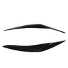 2 Pcs Headlight Eyebrow Left Right Front Light Eyelid Cover Trim for 5 Series F10 Pre‑LCI 2010 to 2013