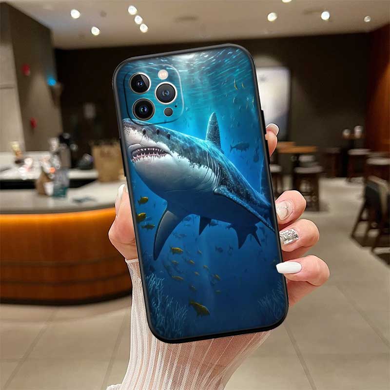 NH39 Shark Art Phone Case for Samsung Galaxy A11 A12 A13 A15 A52S A53 A55 A56 A70 A71 A72 A73 F06 F16 F56 S10 Plus S10e