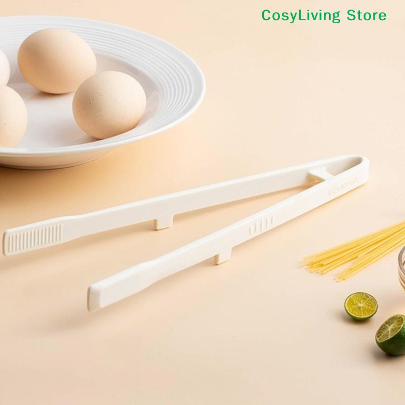[CL]Silicone Non-Stick Grill Tongs Food Bread Clip Heat Resistant BBQ Salad Cooking Serving Clamp Steak Pasta Clip For Kitchen