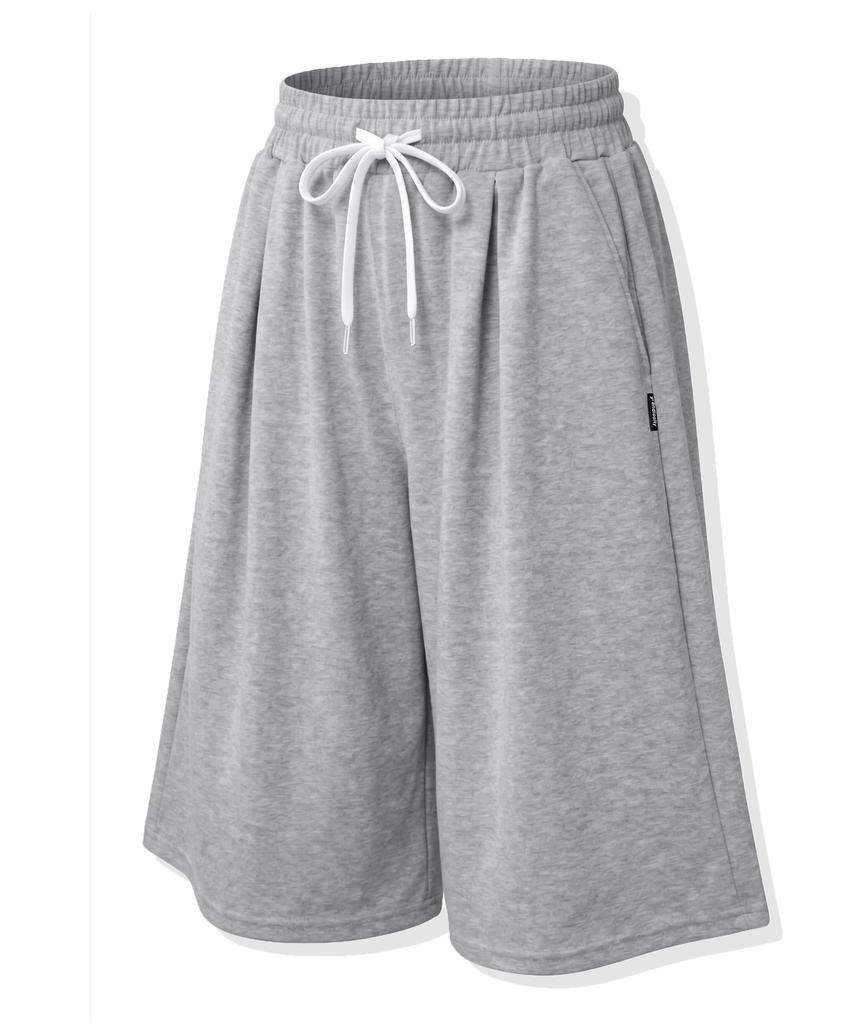 Grandiosity [Gym Wear] Super Wide Bermuda Sweatpants (2 Colors)