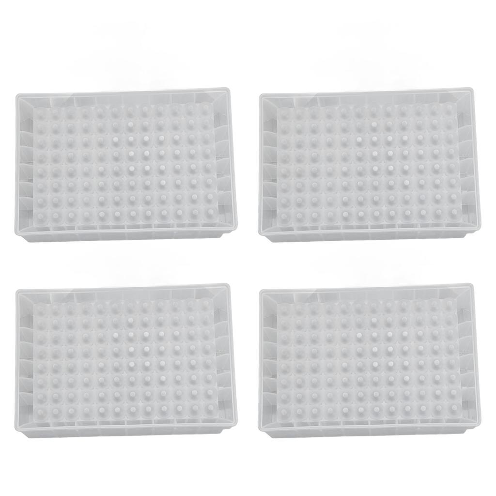 10Pcs Deep Well Plate 96 Wells 2.2ML PP Plastic Laboratory Storage Microplates 41mm Height
