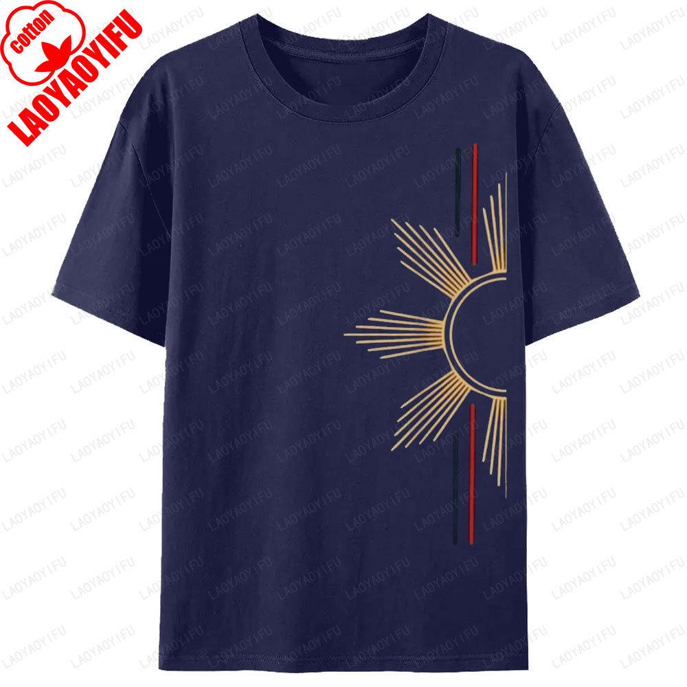 Minimalist Filipino Sun TShirt Philippines Graphic Simple Printed Tshirts For Unisex Unisex Clothing Casual Street Fashion Tops