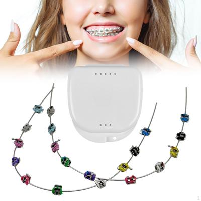 Temporary Tooth Decoration DIY Brace Chain Metal Bracket and Ligature Ties