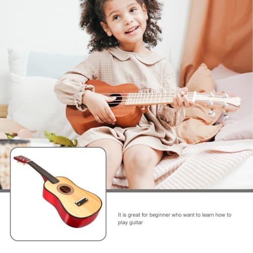 ifundom 23-inch Acoustic Guitar, Musical Instrument, 6-String Mini Guitar, Toy for Beginners
