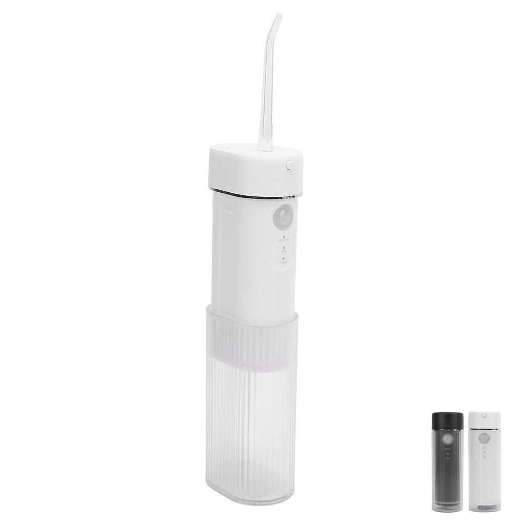 Mini Water Dental Irrigator IPX7 Water Resistant 190 ML Expandable Tank 130PSI 3 Mode Water Teeth Cl