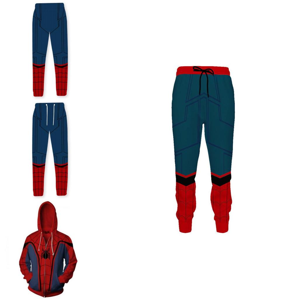 Incredible Spiderman Hoodie Jacket T-shirt Trousers Superhero Cosplay Set For Men