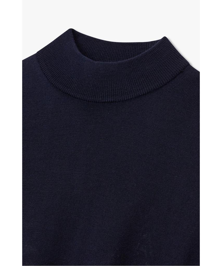 MAN ON THE BOON [Morgano] Mock Neck Wool Knit Pullover_Navy 4715313908