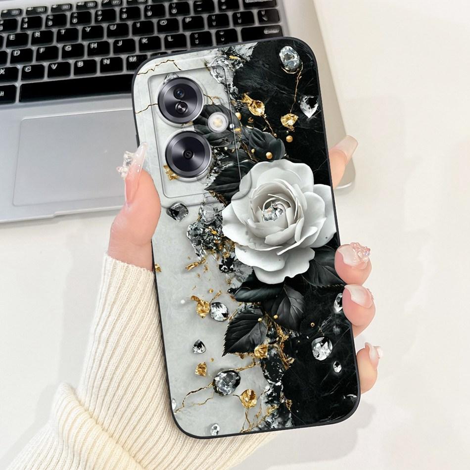 For OPPO A79 5G Beautiful Bow Rose Painting Phone Case For Oppo A79 5G CPH2553 CPH2557 Shockproof Soft Silicone Cases
