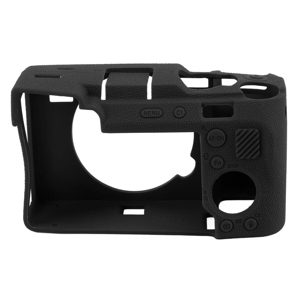 Soft Silicone Camera Cover Shock Absorption Non Slip Camera Protective Case for A7CII A7CR Black