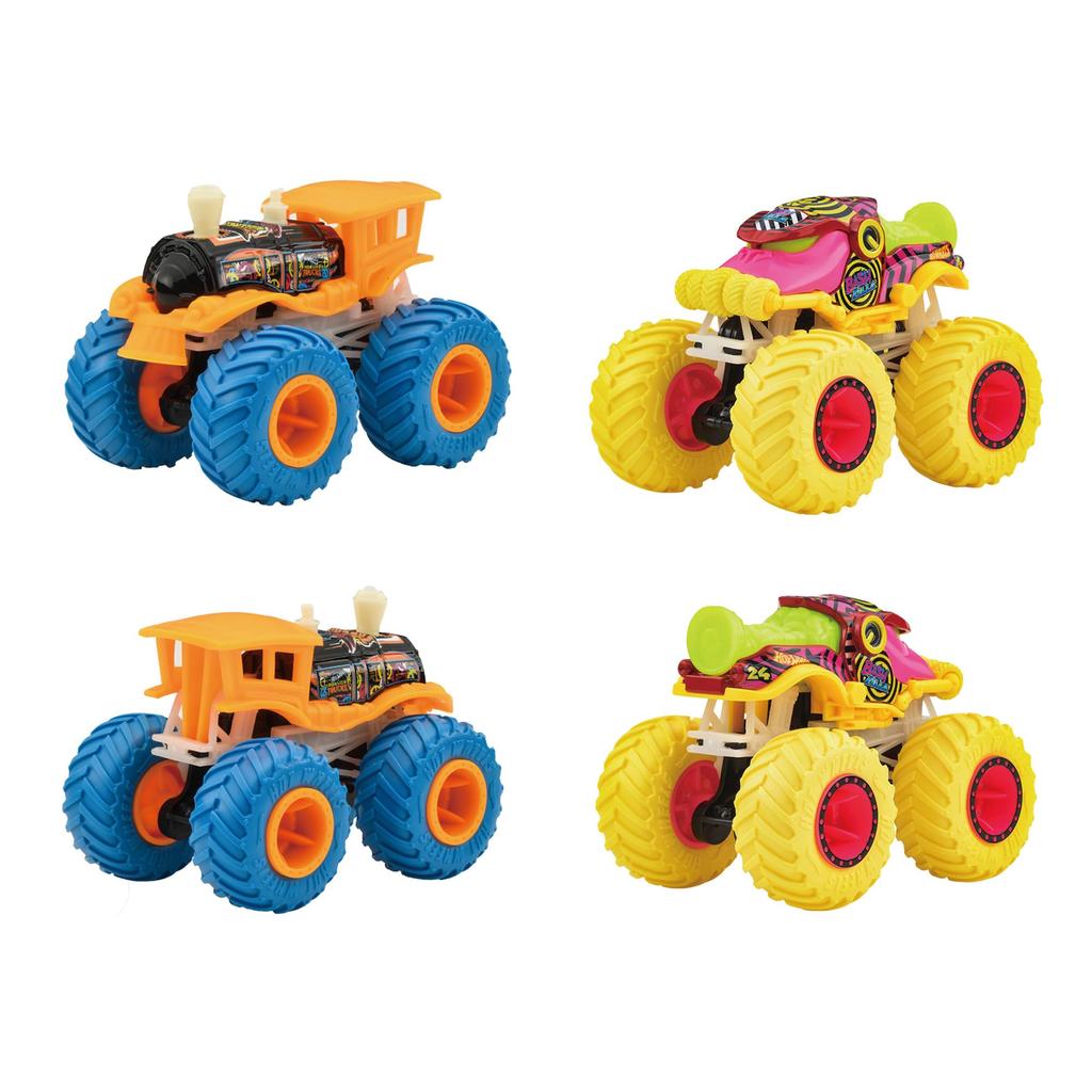 Hot Wheels Monster Truck Vehicle Mini Ages Light-Up Assortment, Toys, Cars, 6-Car Box, 3+, Multi-Purpose, JFX08-986E