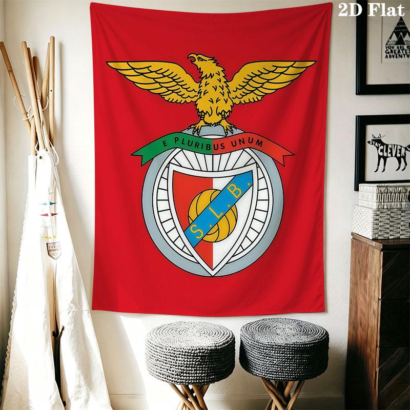 S.L. Benfica CLUB Wall Hanging Printed Fabric Blanket Decorative Tapestries for Bedroom Living Room Home Decor