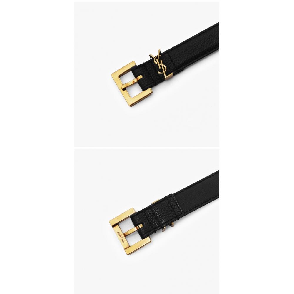 Saint Laurent Cassandra Monogram Square Belt 612616 Dti0w