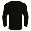 Men's Casual Loose Knitted Pullover Hollow-out Long-sleeves Sweater