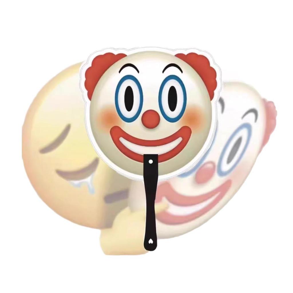 Clown Fan Portable Durable Funny Joker-Style Student Summer Mask