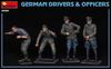 MiniArt Scale German Soldier Driver Officer Set Plastic Model Kit MA35345 1/35 & (4 Figures)