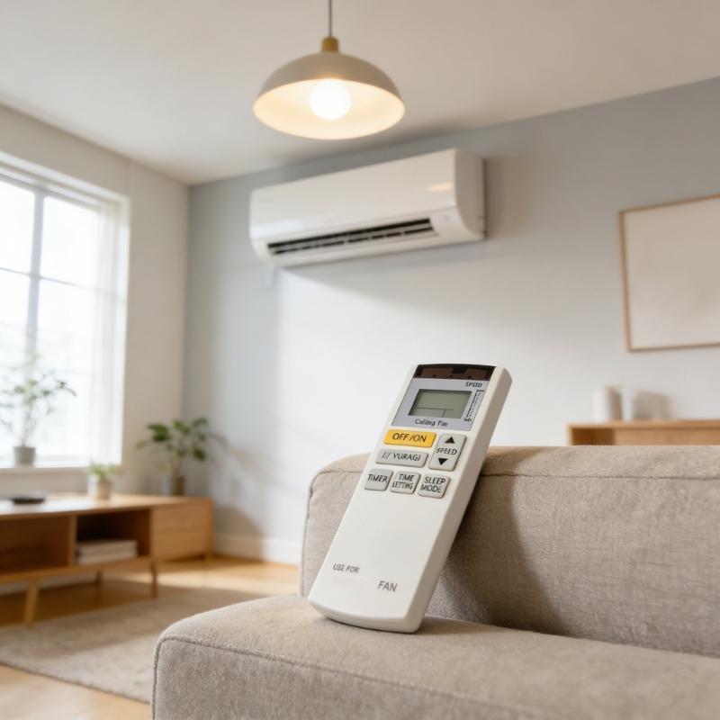 Ersatz-Ventilator-Fernbedienung aus Kunststoff, einfache Installation für Zuhause/Büro