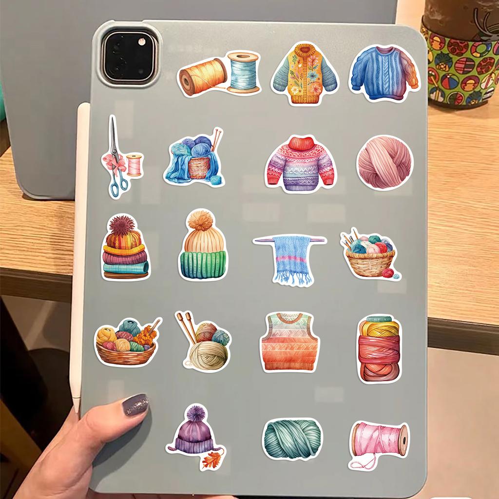 50 Cartoon Strick Graffiti Aufkleber Gitarre Notizbuch Koffer DIY Wasserdichte Aufkleber