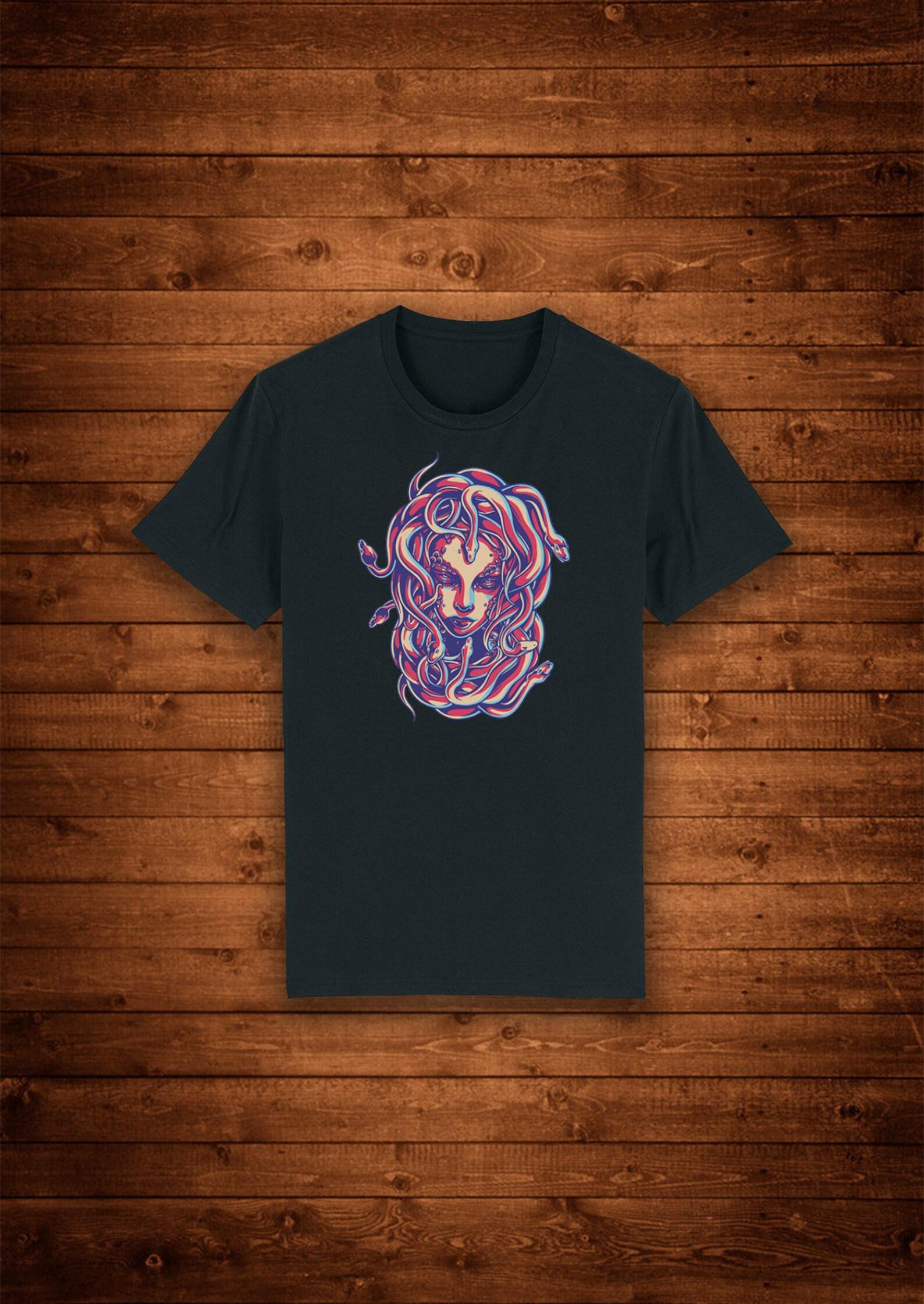 Medusa Snake Haired Gorgon Greek Mythology / T shirt Unique Design Street Wear Art Urban Graphic Tees Top 2XL